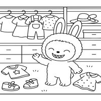 Desenhos para colorir Labubu