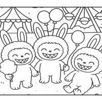 Desenhos para colorir Labubu