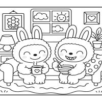 Desenhos para colorir Labubu