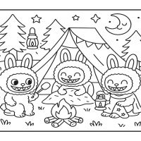 Desenhos para colorir Labubu