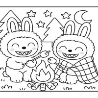 Desenhos para colorir Labubu