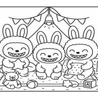 Desenhos para colorir Labubu