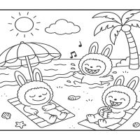 Desenhos para colorir Labubu