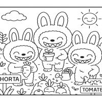 Desenhos para colorir Labubu