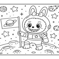 Desenhos para colorir Labubu