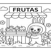 Desenhos para colorir Labubu