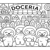 Desenhos para colorir Labubu