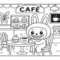 Desenhos para colorir Labubu
