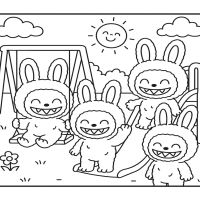 Desenhos para colorir Labubu