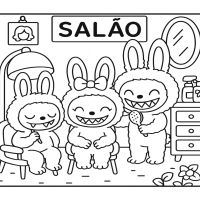 Desenhos para colorir Labubu