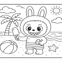 Desenhos para colorir Labubu