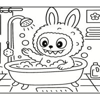Desenhos para colorir Labubu