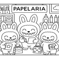Desenhos para colorir Labubu