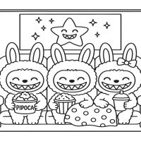 Desenhos para colorir Labubu