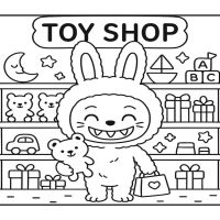 Desenhos para colorir Labubu