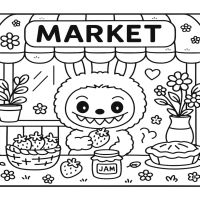Desenhos para colorir Labubu