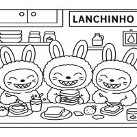 Desenhos para colorir Labubu