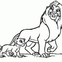 Desenhos para colorir Leões