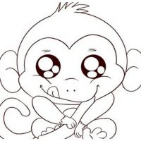 Desenhos para colorir Macacos