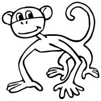 Desenhos para colorir Macacos