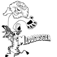 Desenhos para colorir Madagascar