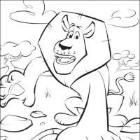 Desenhos para colorir Madagascar