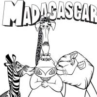 Desenhos para colorir Madagascar