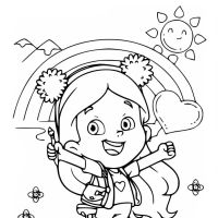 Desenhos para colorir Maria Clara e JP