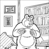 Desenhos para colorir Masha e o Urso