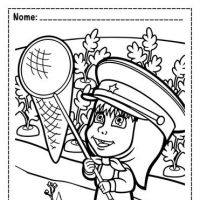 Desenhos para colorir Masha e o Urso