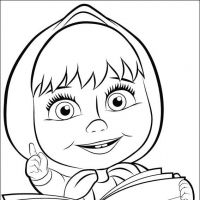 Desenhos para colorir Masha e o Urso