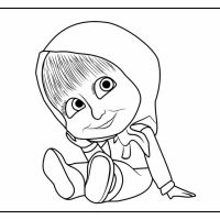 Desenhos para colorir Masha e o Urso