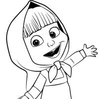 Desenhos para colorir Masha e o Urso
