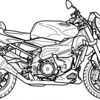 Desenhos para colorir Motos