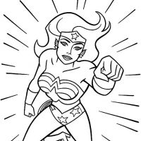 Desenhos para colorir Mulher Maravilha