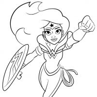 Desenhos para colorir Mulher Maravilha