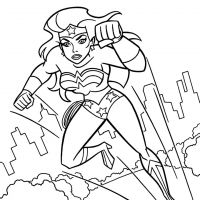 Desenhos para colorir Mulher Maravilha