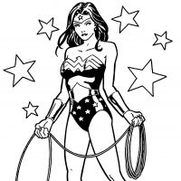 Desenhos para colorir Mulher Maravilha