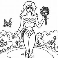 Desenhos para colorir Mulher Maravilha