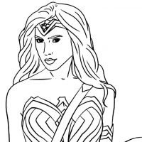 Desenhos para colorir Mulher Maravilha