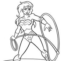 Desenhos para colorir Mulher Maravilha