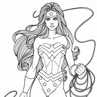 Desenhos para colorir Mulher Maravilha