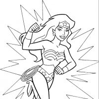Desenhos para colorir Mulher Maravilha