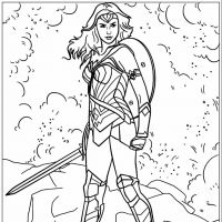 Desenhos para colorir Mulher Maravilha