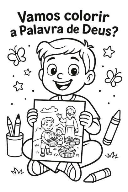 Convite para colorir