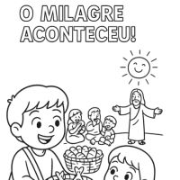Desenhos para colorir Multiplicação dos Pães