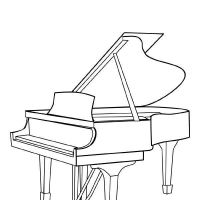 Desenhos para colorir Musica