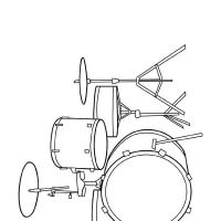 Desenhos para colorir Musica