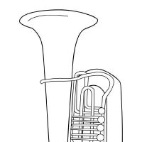 Desenhos para colorir Musica