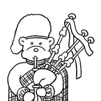 Desenhos para colorir Musica